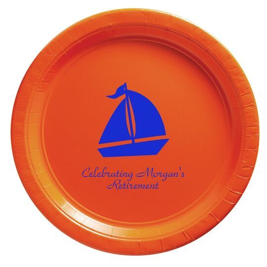 Sailboat Silhouette Paper Plates